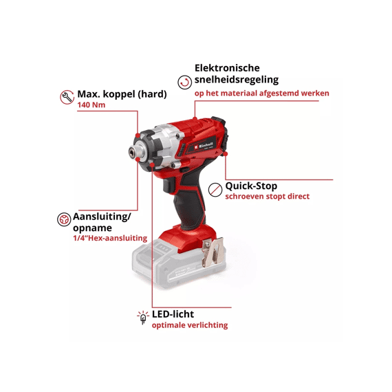 Einhell Slagschroefmachine Accu Te-ci