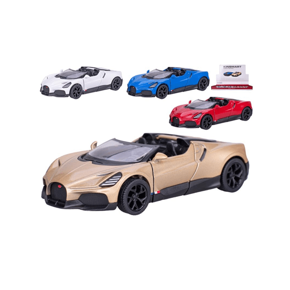 Kinsmart Bugatti Mistral Die Cast Pull Back Assortiment Prijs Per Stuk
