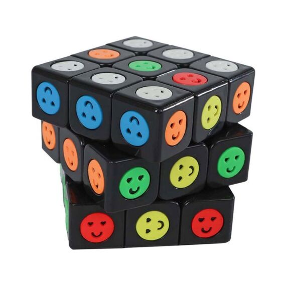 Brain Games Magic Cube Emoji Zwart 3X3 6Cm