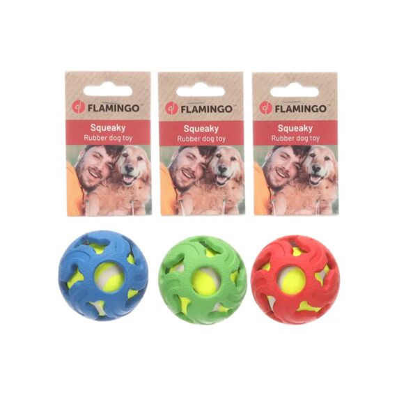 Flamingo Hs Padda Rubber Bal Assortiment  Diameter 6.3Cm