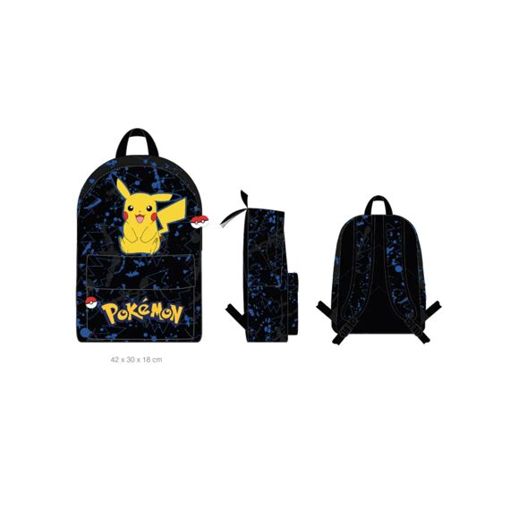 Pokemon Rugtas Met Voorzak 42X30X18Cm