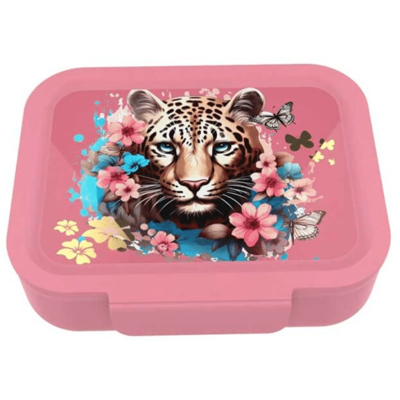Lunch Buddies Brooddoos Leopard Flowers & Butterflies