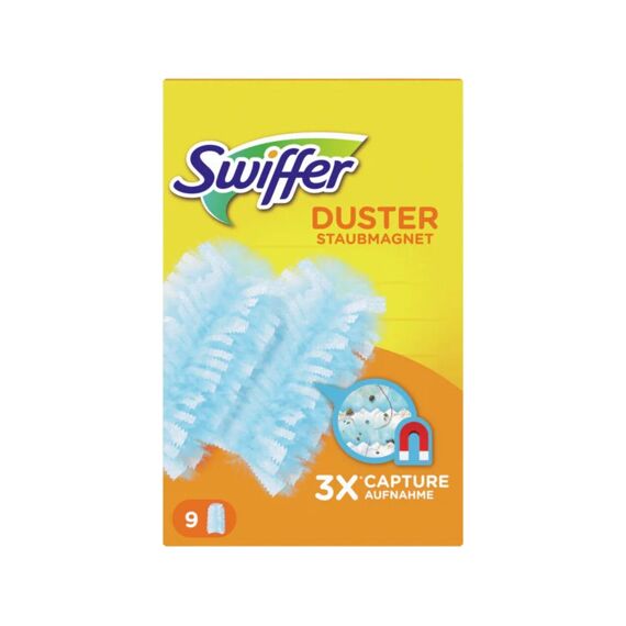 Swiffer Duster Doekjes Dry Met Magneet Blauw 9St