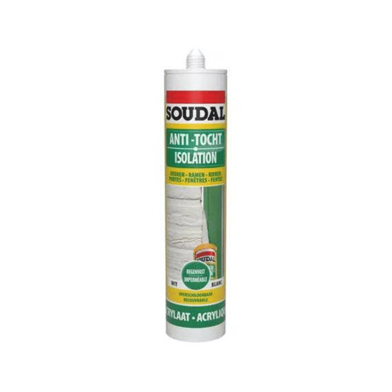 Soudal Anti Tocht Mastiek Regenvast 290Ml