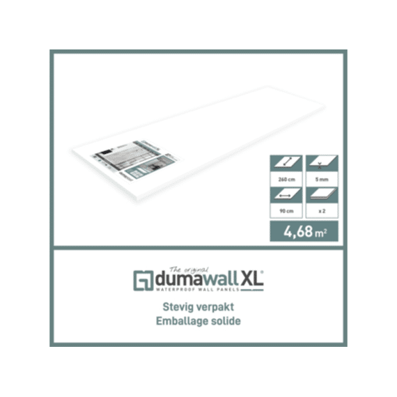 Dumawall XL Trapani Gloss 90x260cm - Naadloze Verbinding
