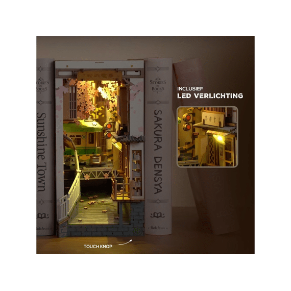 Robotime Rolife Miniatuur Bouwpakket Sakura Densya