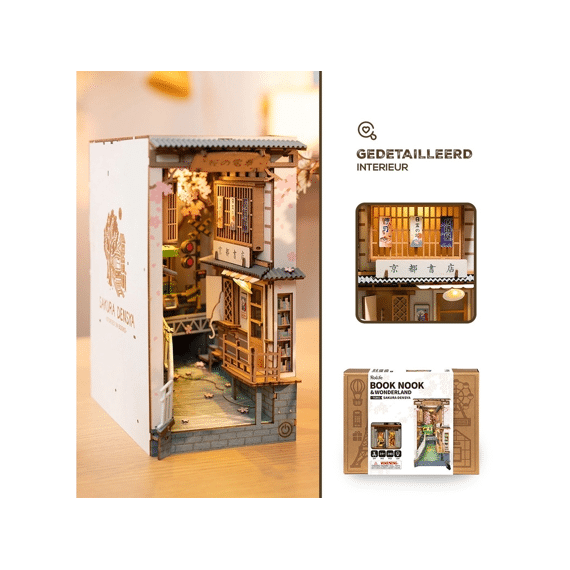 Robotime Rolife Miniatuur Bouwpakket Sakura Densya