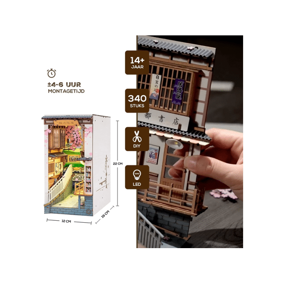 Robotime Rolife Miniatuur Bouwpakket Sakura Densya