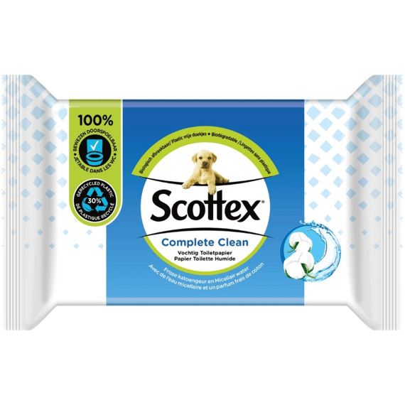 Scottex Vochtig Toiletpapier Complete Clean Fresh 42st