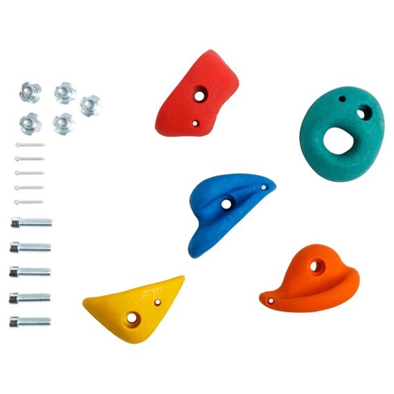 Dice Klimstenen Set Gemengde Kleuren + Schroevenset