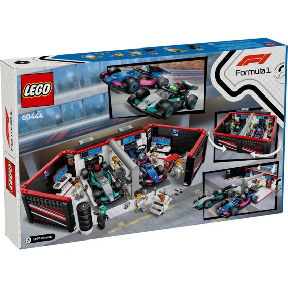 Lego City F1 Garage Met Mercedes-Amg En Alpine Auto'S 60444