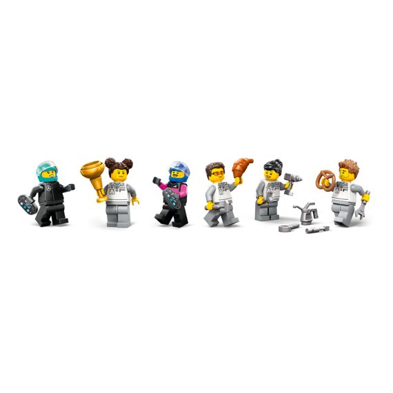 Lego City F1 Garage Met Mercedes-Amg En Alpine Auto'S 60444