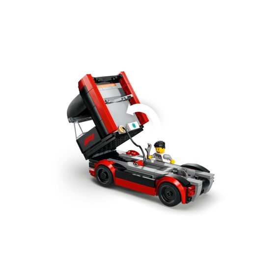 Lego City F1 Truck Met Rb20 En Amr24 F1 Auto'S 60445