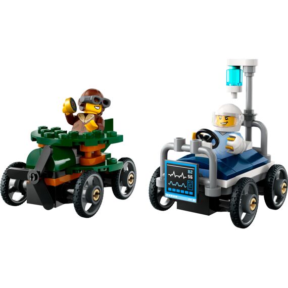 Lego City Raceautopakket: Vliegtuig Vs. Ziekenhuisbed 60459