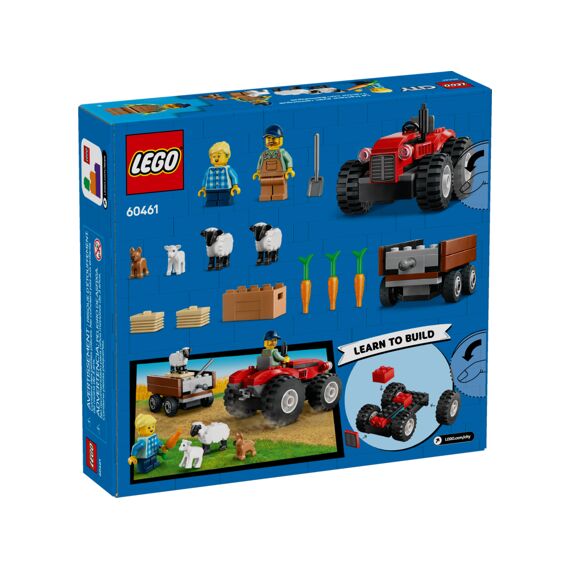 Lego City Rode Tractor Met Aanhanger En Schapen 60461