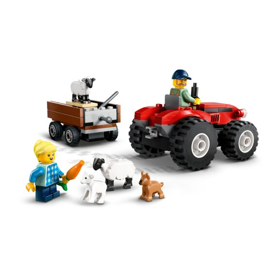 Lego City Rode Tractor Met Aanhanger En Schapen 60461