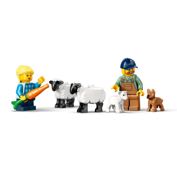 Lego City Rode Tractor Met Aanhanger En Schapen 60461