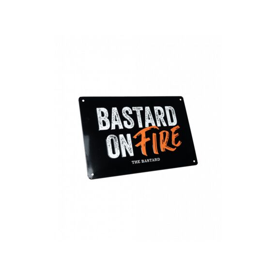 The Bastard Man Cave Plate 'bastard On Fire'