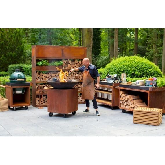 Ofyr Kamado Table Corten 135 Pro Concrete Tb