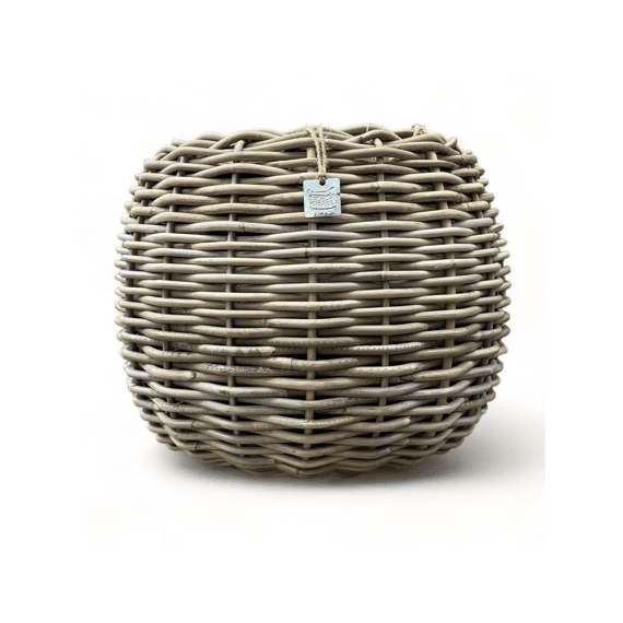 Drypot Tina Rattan Grey D45h34cm