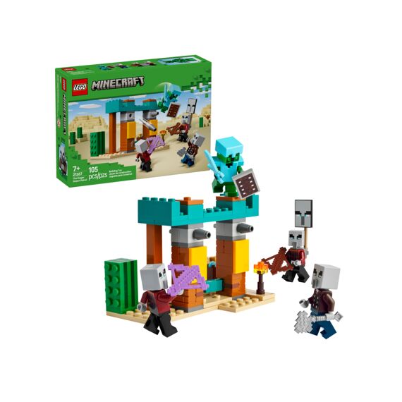 Lego Minecraft De Illagers In De Woestijn 21267