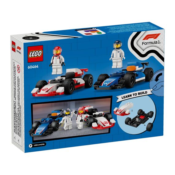 Lego City F1 Williams Racing En Haas F1 Racewagens 60464