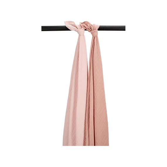 Meyco Swaddle Tetra 120x120 2-pack Soft Rose