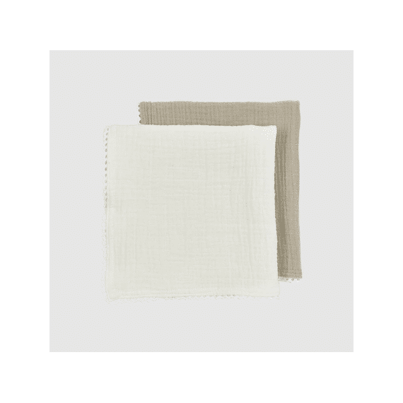 Meyco Tetradoeken 2-pack 70x70 Lace Offwhite Sand