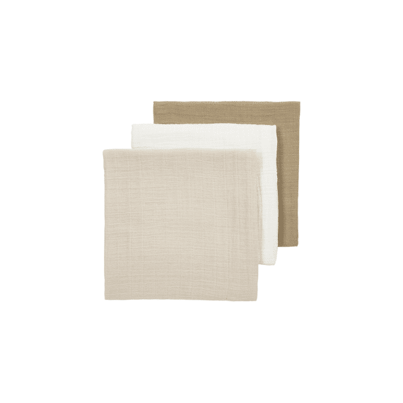 Meyco Tetradoeken 3-pack 70x70 Offwhite Sand Taupe