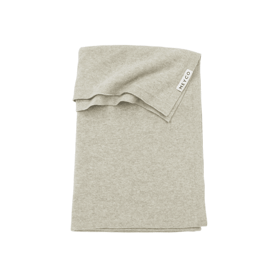 Meyco Deken Wieg 75x100 Gebreid Katoen Knit Basic Sand Melange
