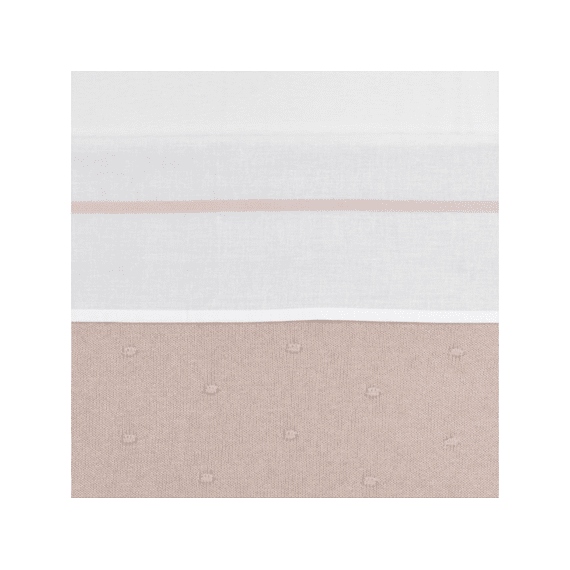 Meyco Laken Bed 100x150 Wit Bies Soft Pink