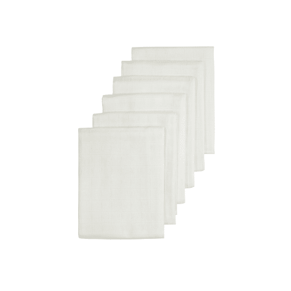 Meyco Tetradoeken 6-pack 70x70 Uni Offwhite