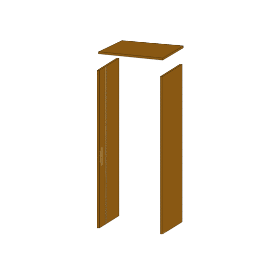 Thys Deurkast Mdf Bruin 165mm