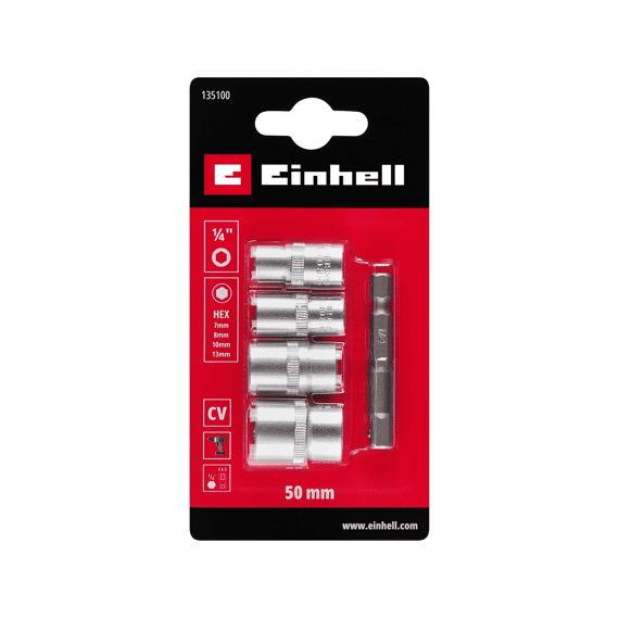 Einhell Bitdoppen Met Adapter 5 Delig