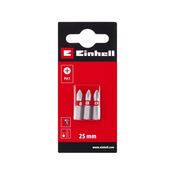 Einhell 3 Bit Standaard 25mm Ph1