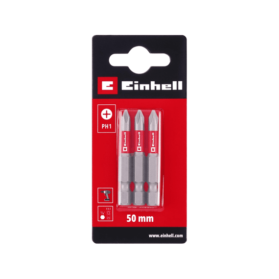 Einhell 3 Bit Standaard 50mm Ph1
