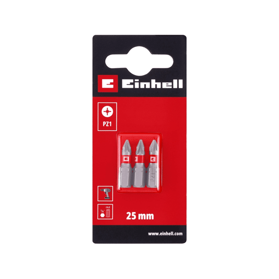 Einhell 3 Bit Standaard 25mm Pz1