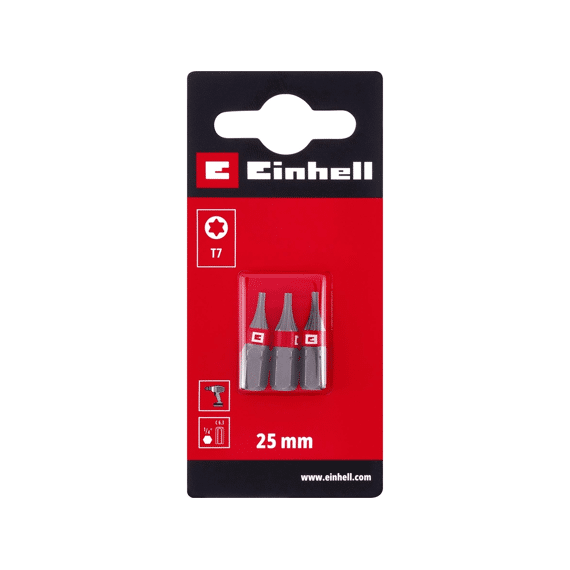 Einhell 3 Bit Standaard 25mm T7