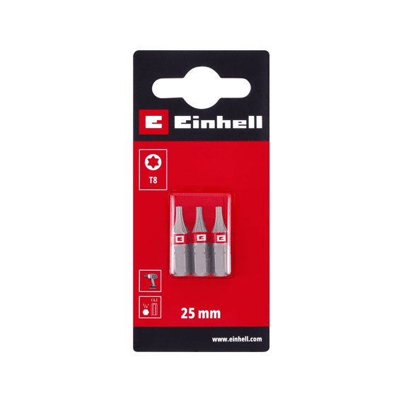 Einhell 3 Bit Standaard 25mm T8