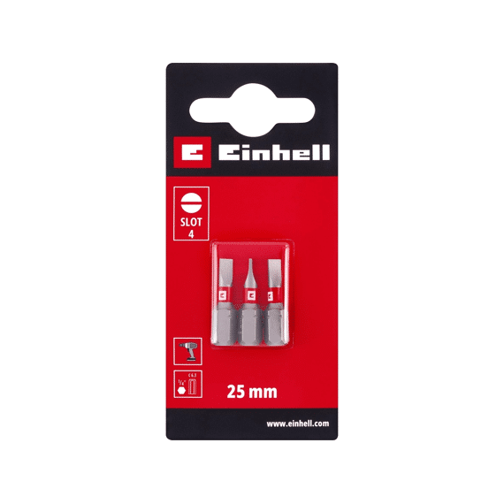 Einhell 3 Bit Standaard 25mm Vlak 4