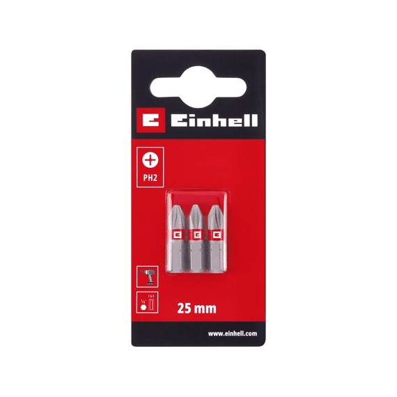 Einhell 3 Bit Standaard 25mm Ph2