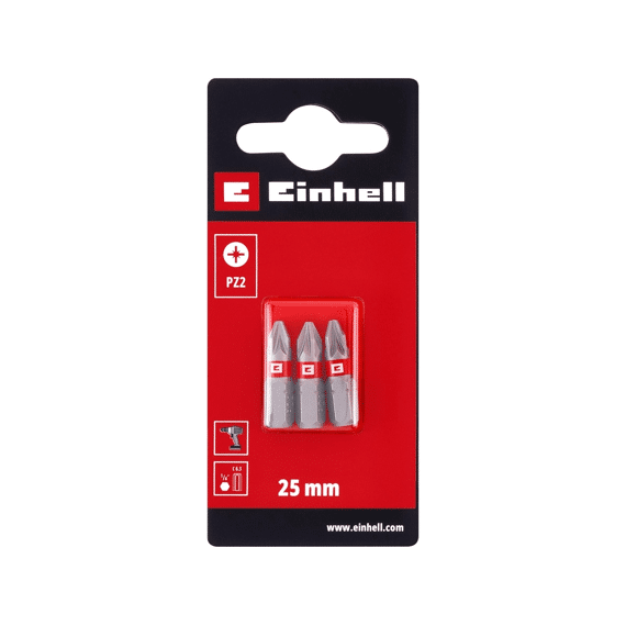 Einhell 3 Bit Standaard 25mm Pz2