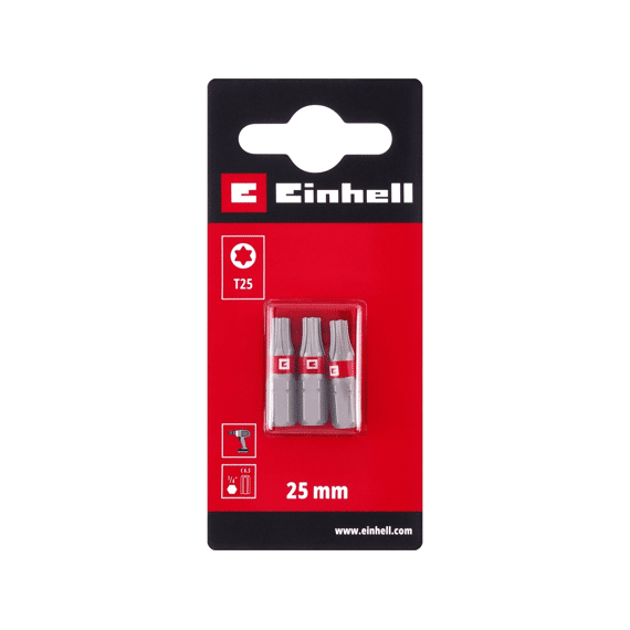 Einhell 3 Bit Standaard 25mm T25