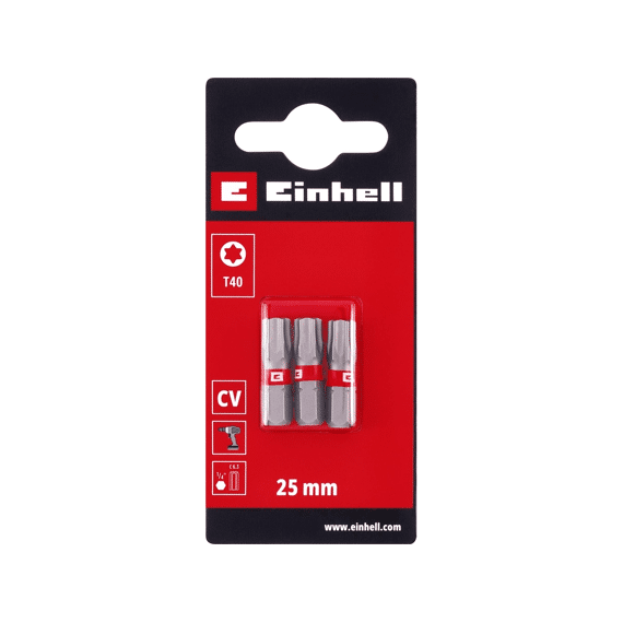 Einhell 3 Bit Standaard 25mm T40