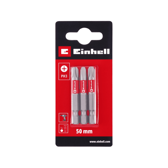 Einhell 3 Bit Standaard 50mm Ph3