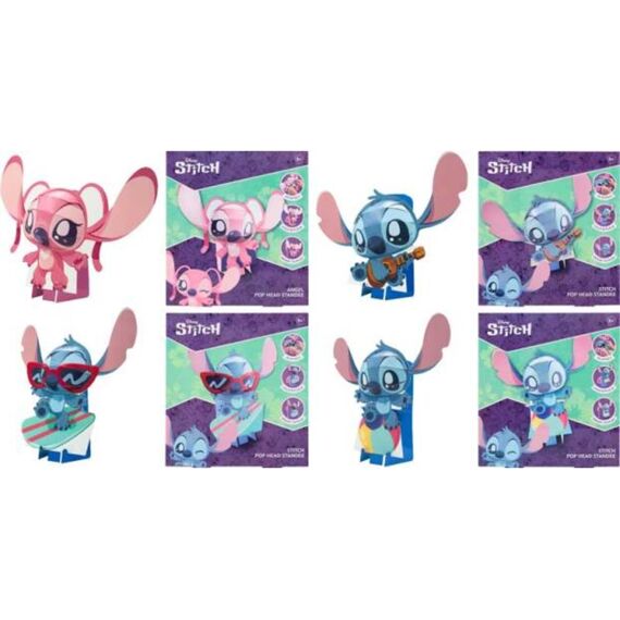 Stitch 3d Pop Head 30cm Assortiment 4