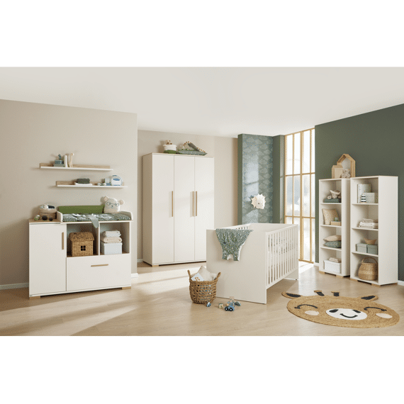 Paidi Enie Offwhite/Oak Kast 3 Deuren, 1 Lade