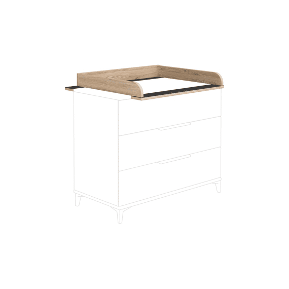 Paidi Tomke Black/Oak Commode Vergroter