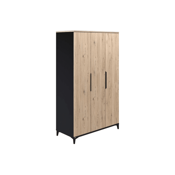 Paidi Tomke Black/Oak Kast 3 Deuren