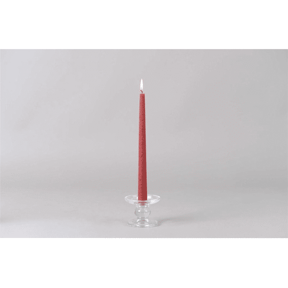 Olleke Bolleke - Glazen Kaarsenhouder Op Voet - Ø9,2Xh7,3Cm